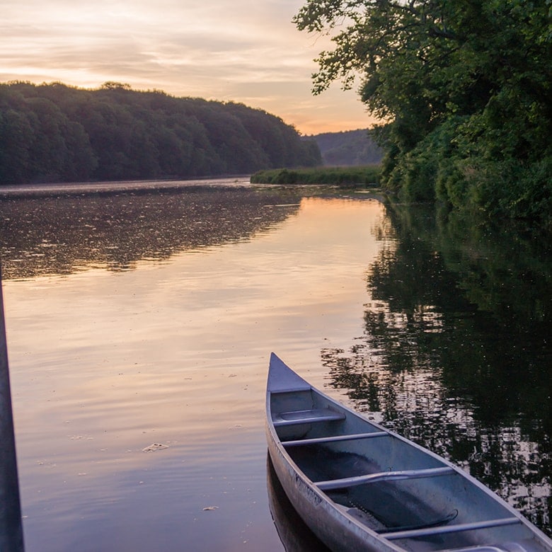 Angie Cook Canoe Sunset