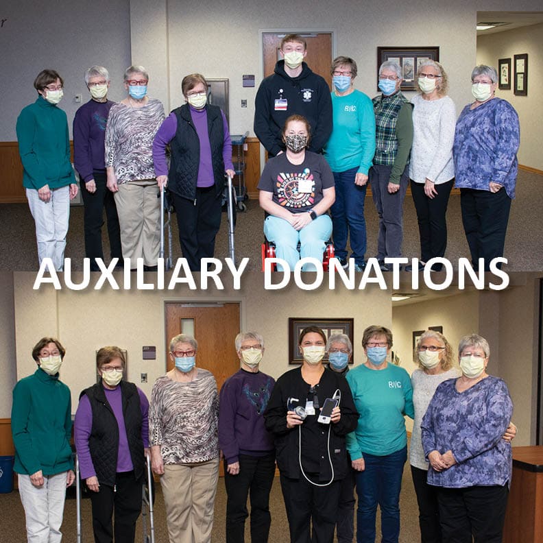 Auxiliary Donates to ED and OB