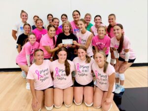 Ed-Co Volleyball Team $15,000 Donation with Jody Kerns