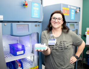 Krystle DeShaw with MMR Vaccine 081425