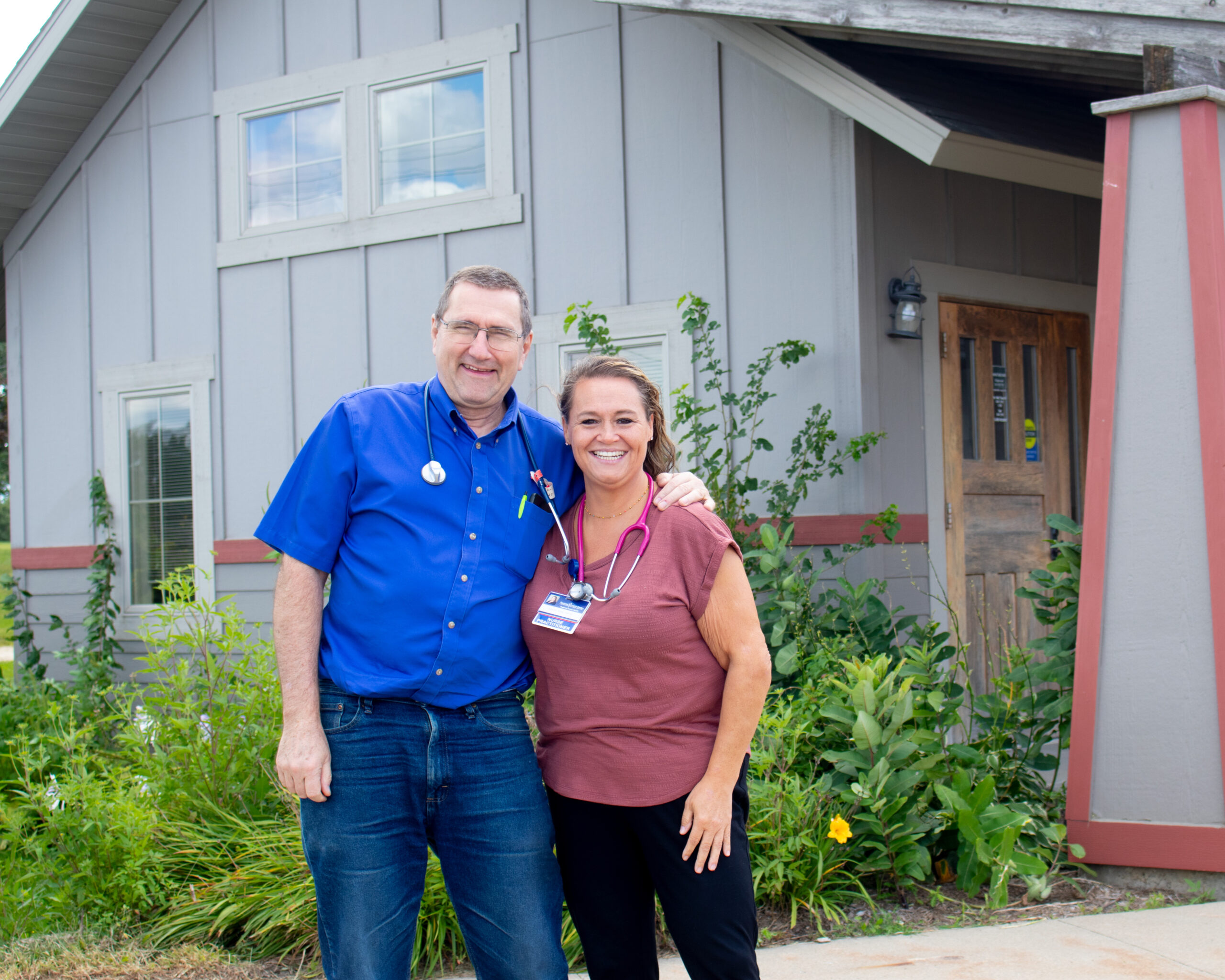 Sara McCool and Dr. Christiansen