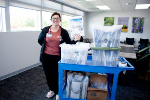 Krystle DeShaw with Free Radon Test Kits 092525 (2)