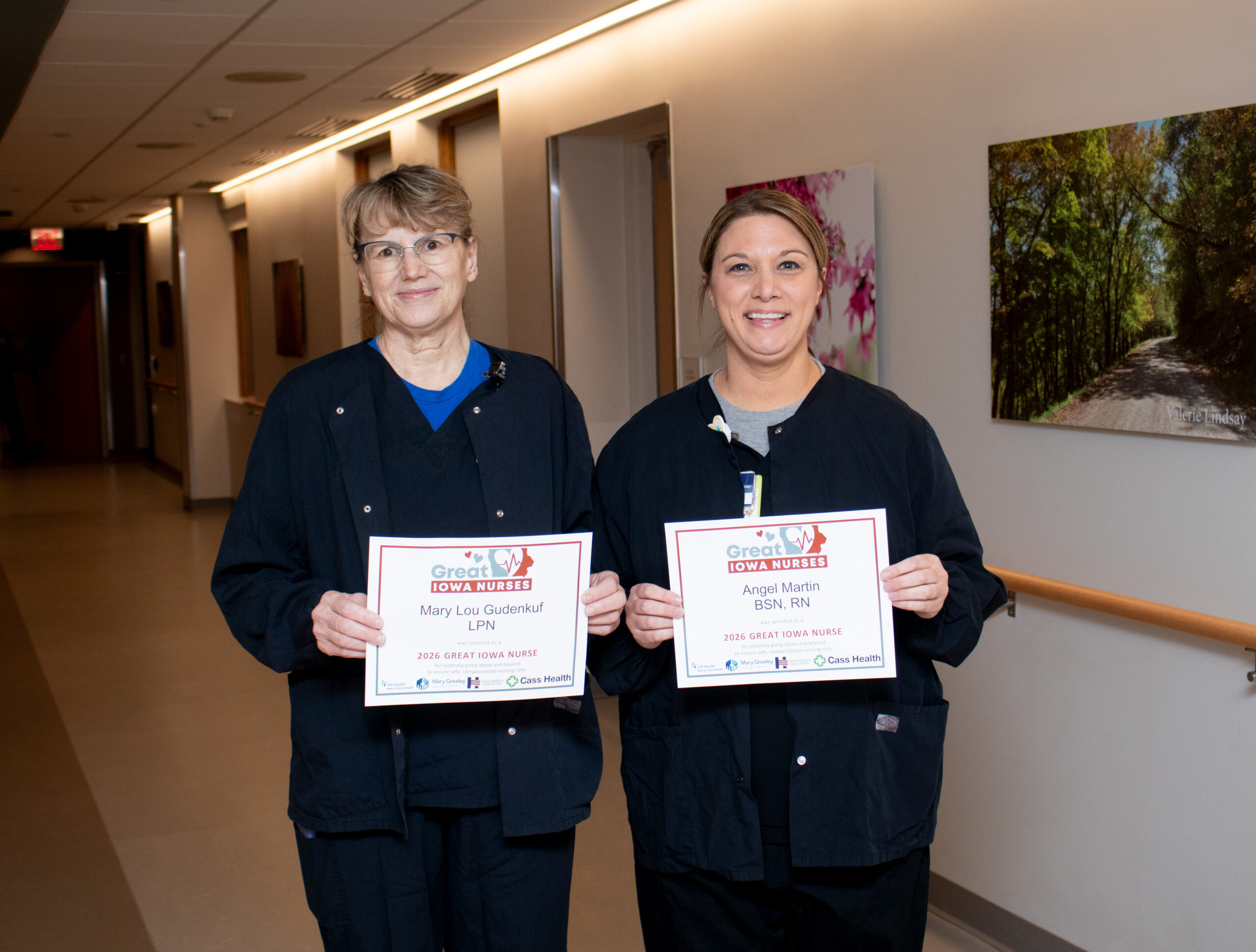 Gudenkauf and Martin Recognized as 2026 Great Iowa Nurses