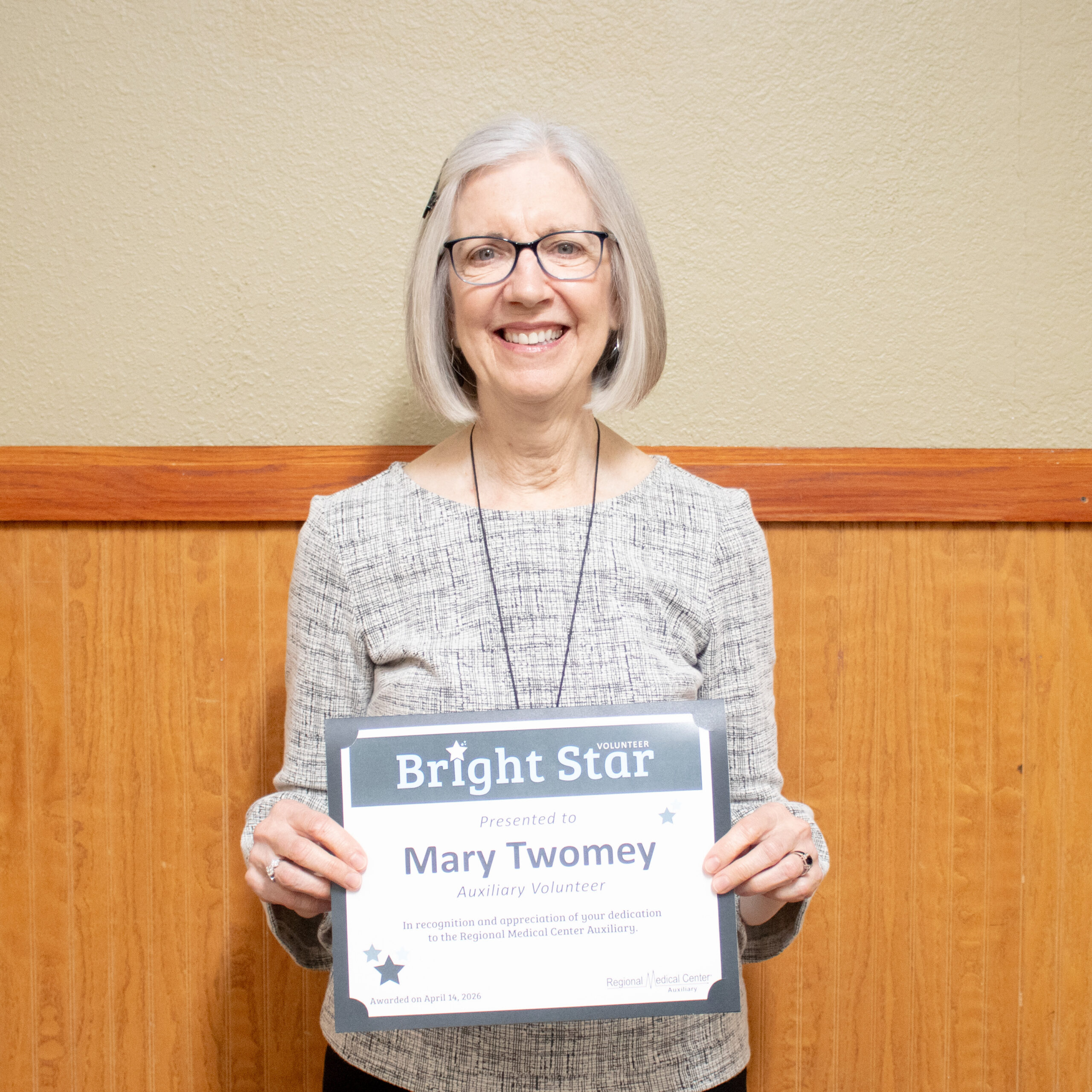 Mary Twomey Honored as RMC Auxiliary’s “Bright Star”