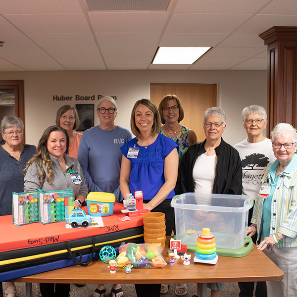 RMC Auxiliary Donates Reusable Pediatric Toys to Medical/Surgical Department